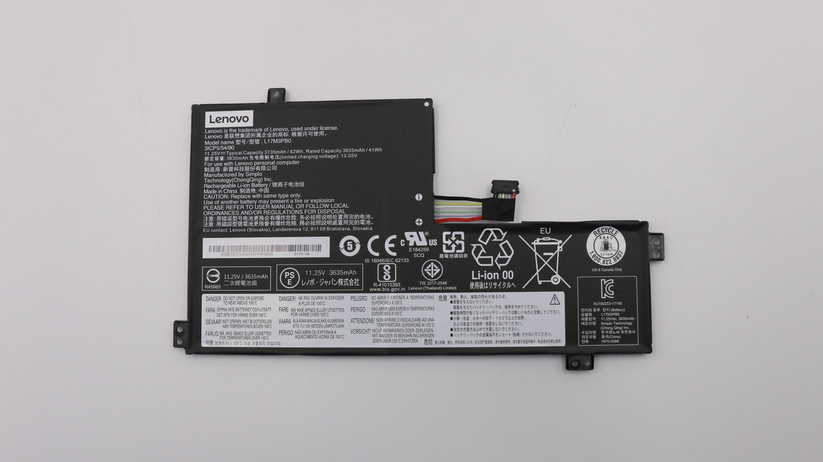 5B10S73396 LENOVO 100E G2 NON-CHROMEBOOK BATTERY 3 CELL