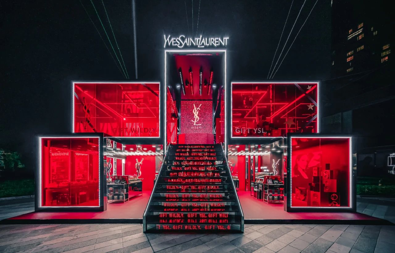 YSL 广州天环广场灯光秀快闪