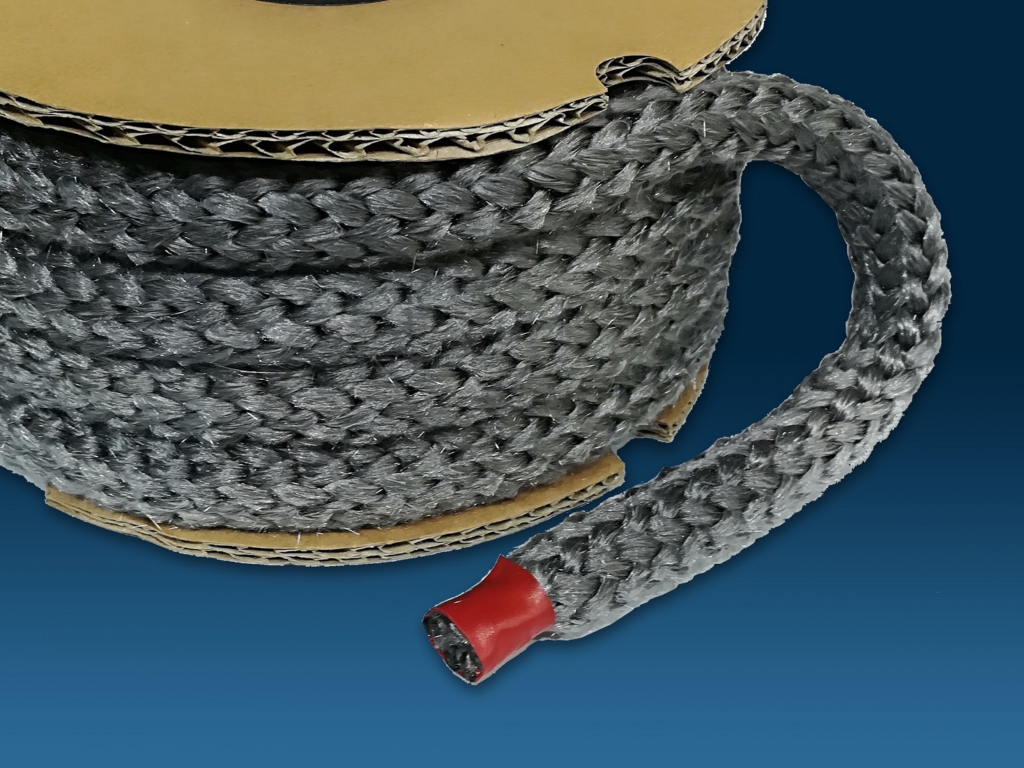 Glass fiber knitted rope