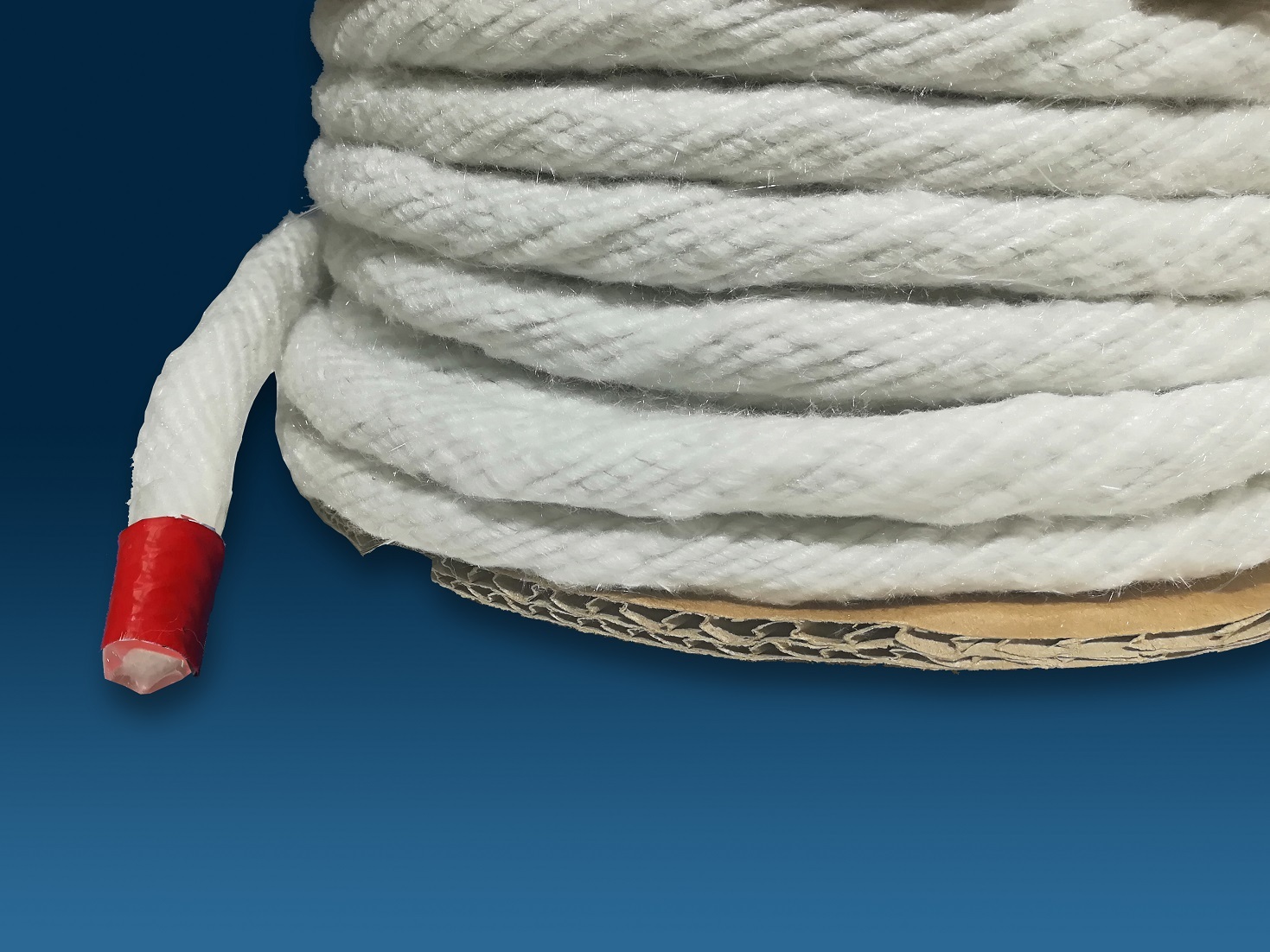 Ceramic fiber twisted rope