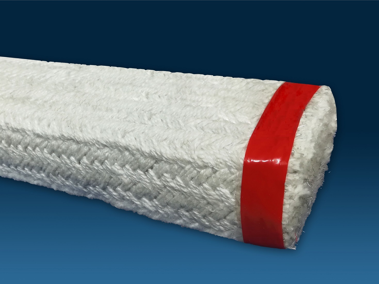 Ceramic fiber rectangular braided rope