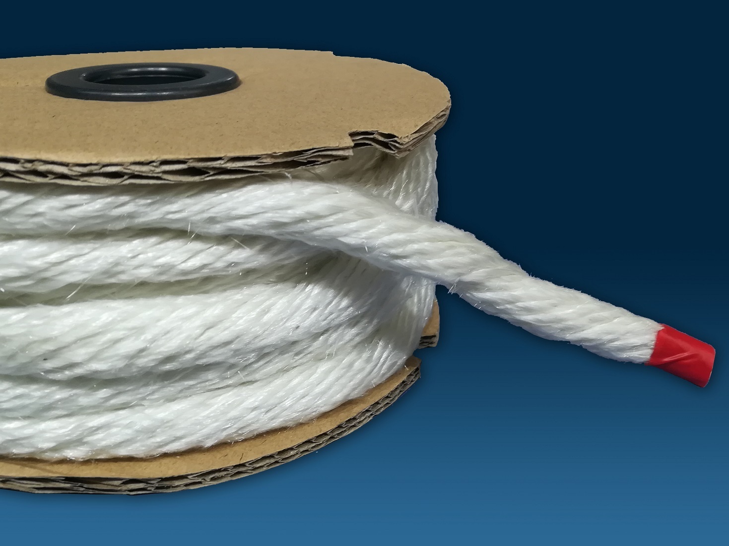 Glass fiber twisted rope