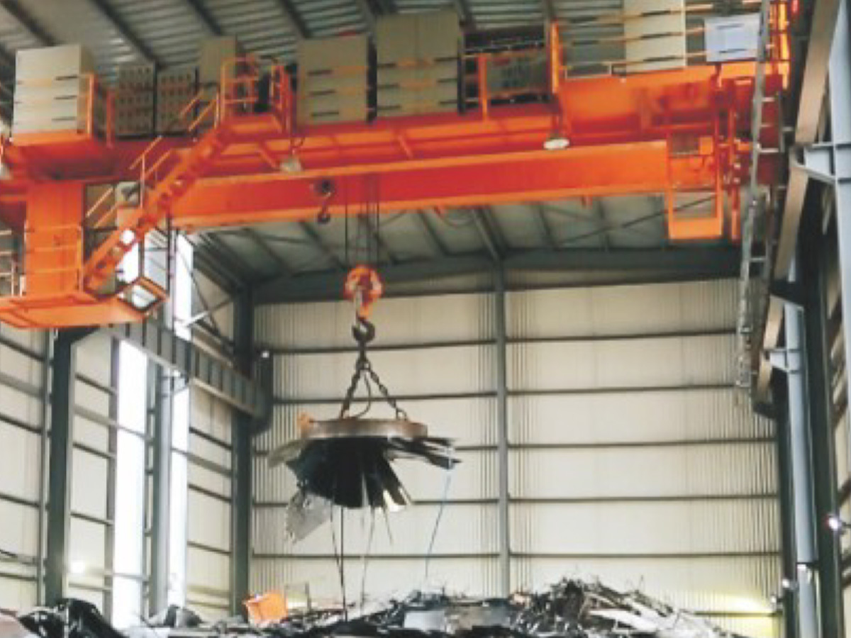 QC electromagnetic overhead crane
