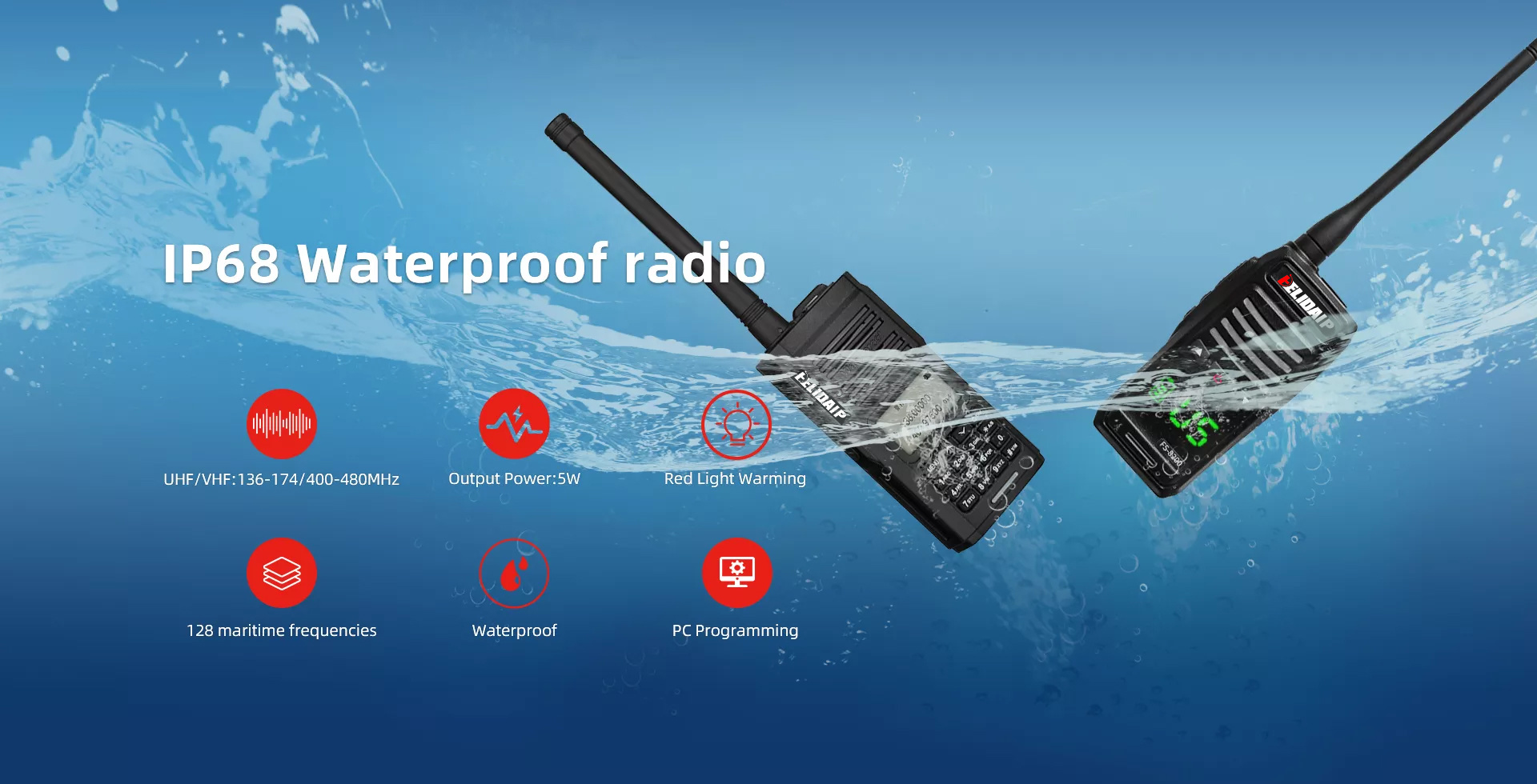 IP68 level super strong waterproof