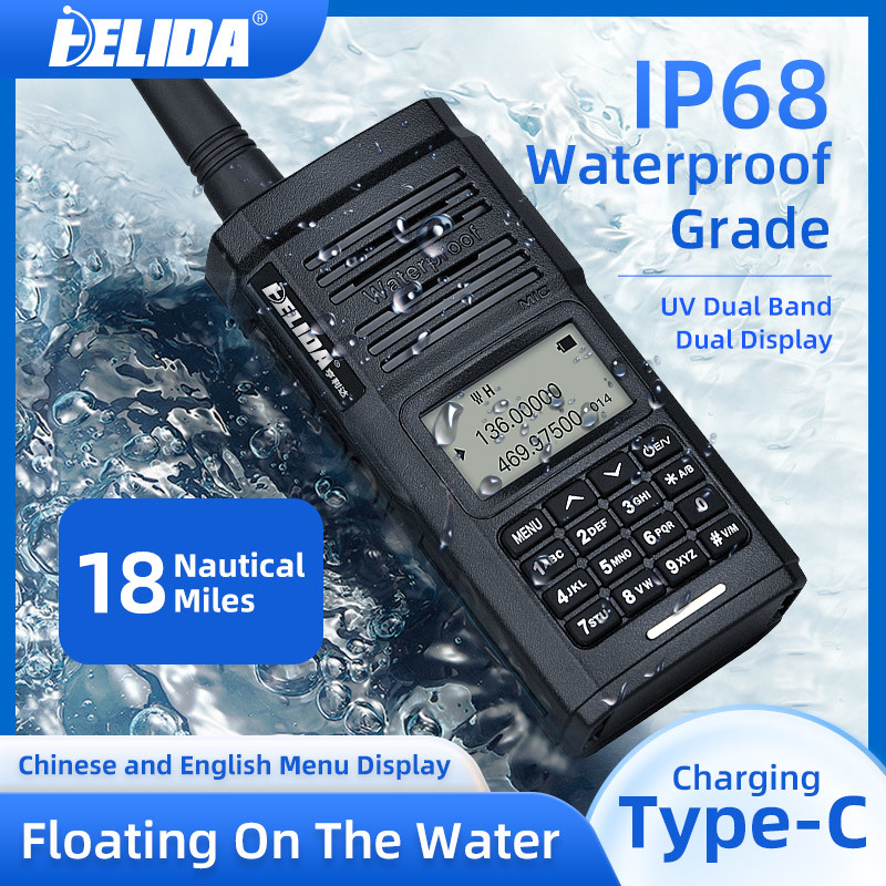 5W UHF /VHF  Waterproof IP68 analog Walkie Talkie