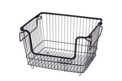 Large stackable storage basket