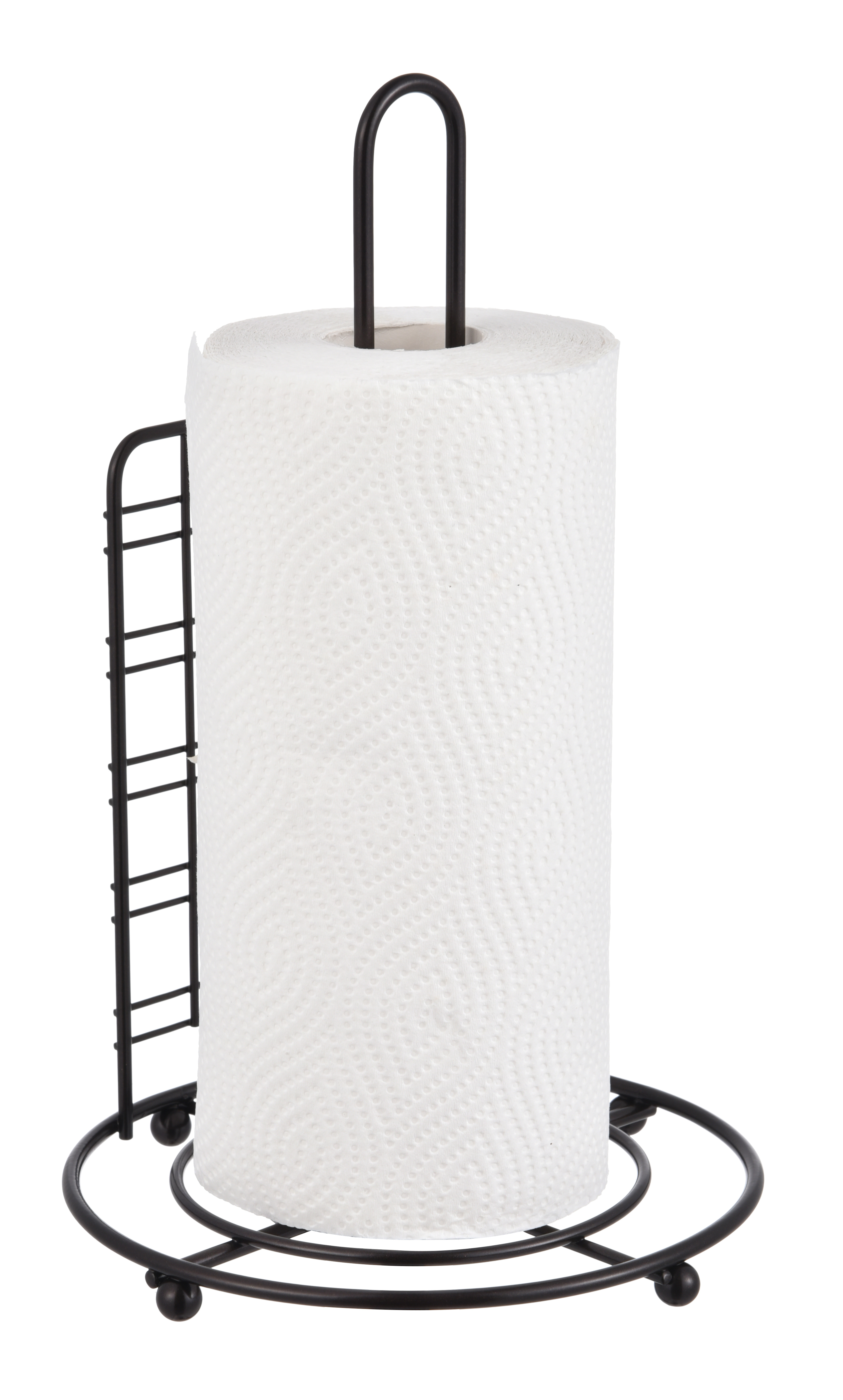Paper towel roll holder stand style