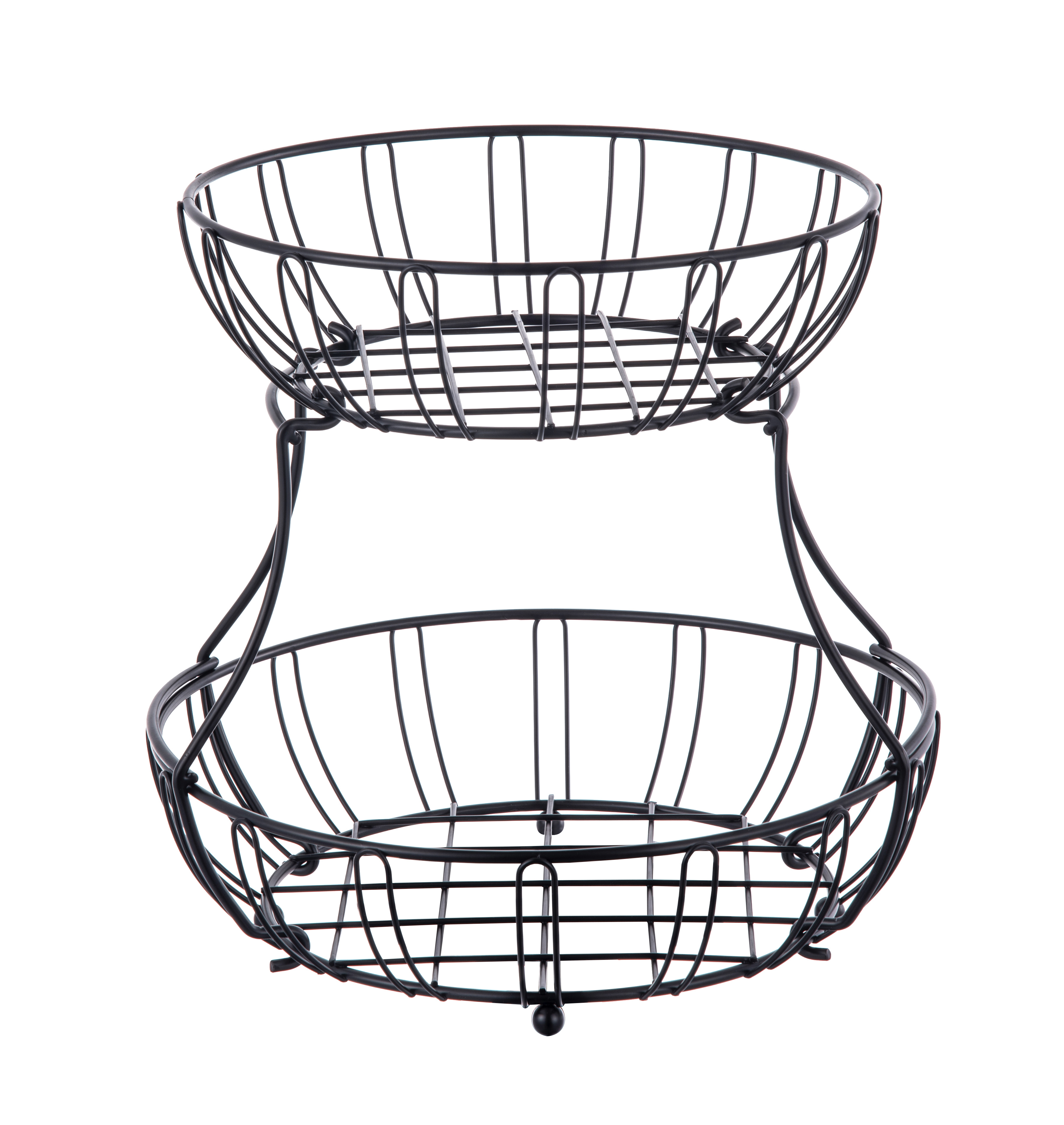 Two tier fruit storage basket