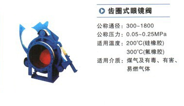 齒圈式眼鏡閥