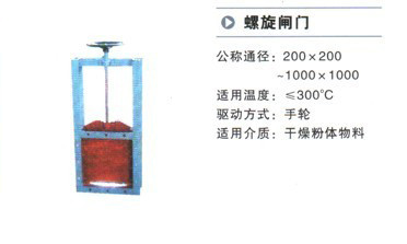 單向螺旋閘門