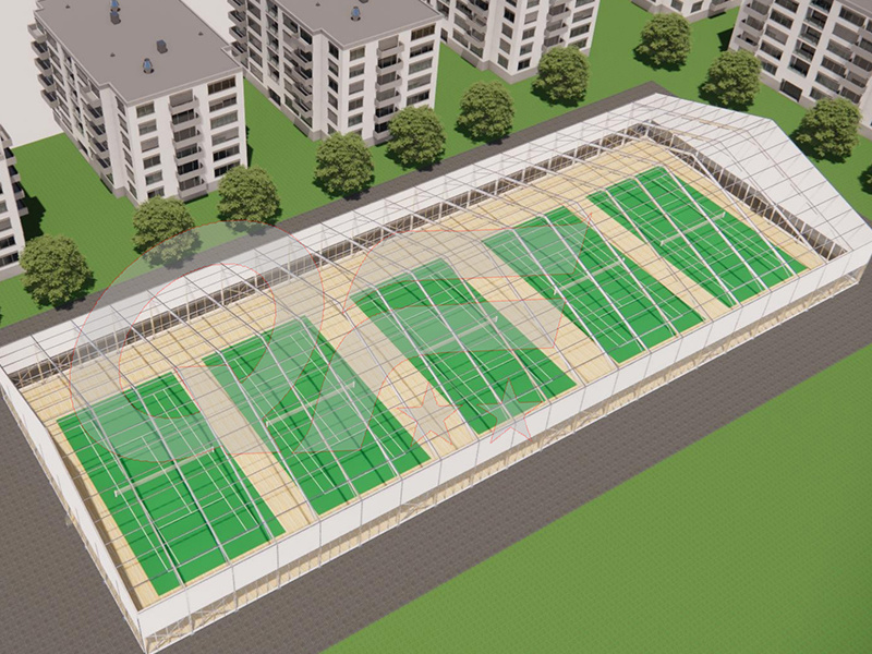 Cancha de Padel con Carpa