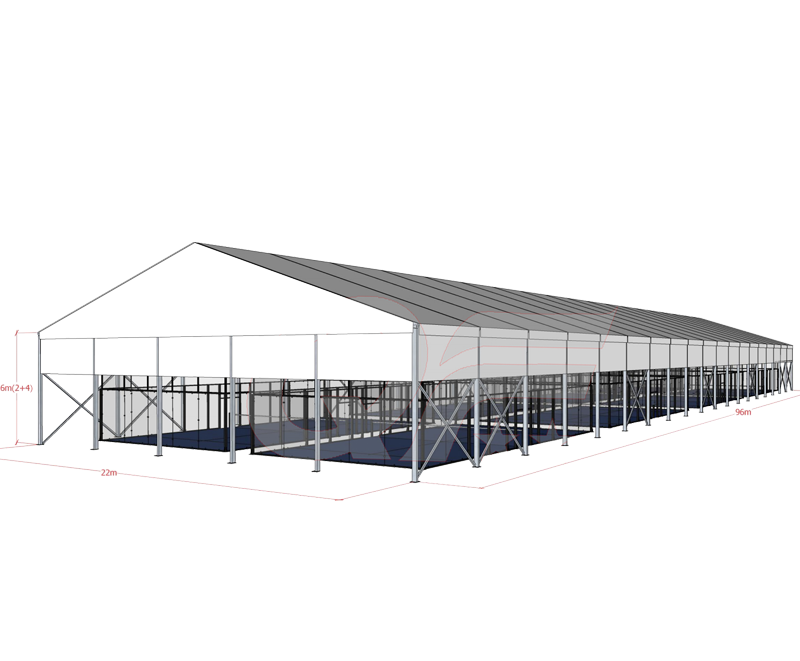 Padel Court With Tent