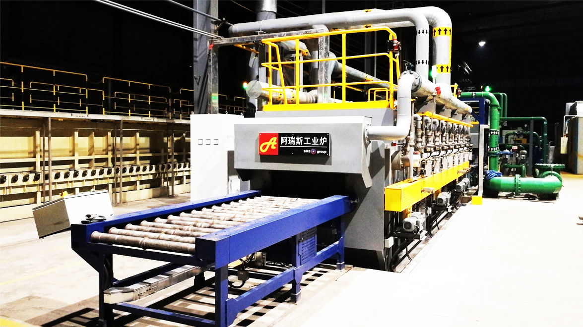 ROLLER HEARTH HEAT-TREATMENT LINE FOR MECHANICAL PARTS