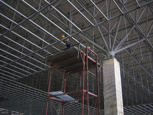 Steel grating ceiling Steel grating ceiling
