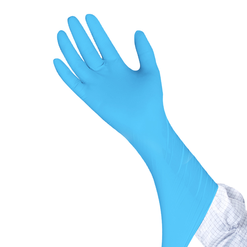 CAMCLEAN II Blue Nitrile Class 100 Cleanroom Gloves