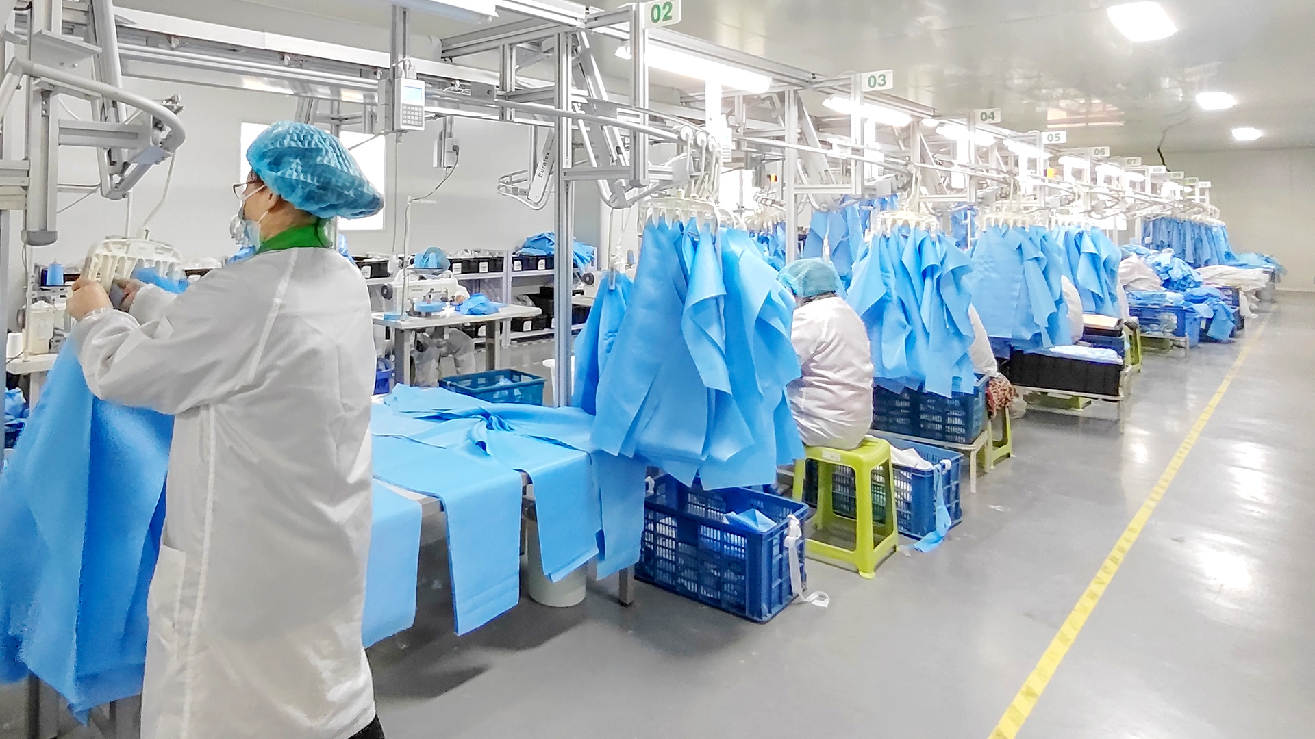 ESD Cleanroom Apperal Production Workshop 2