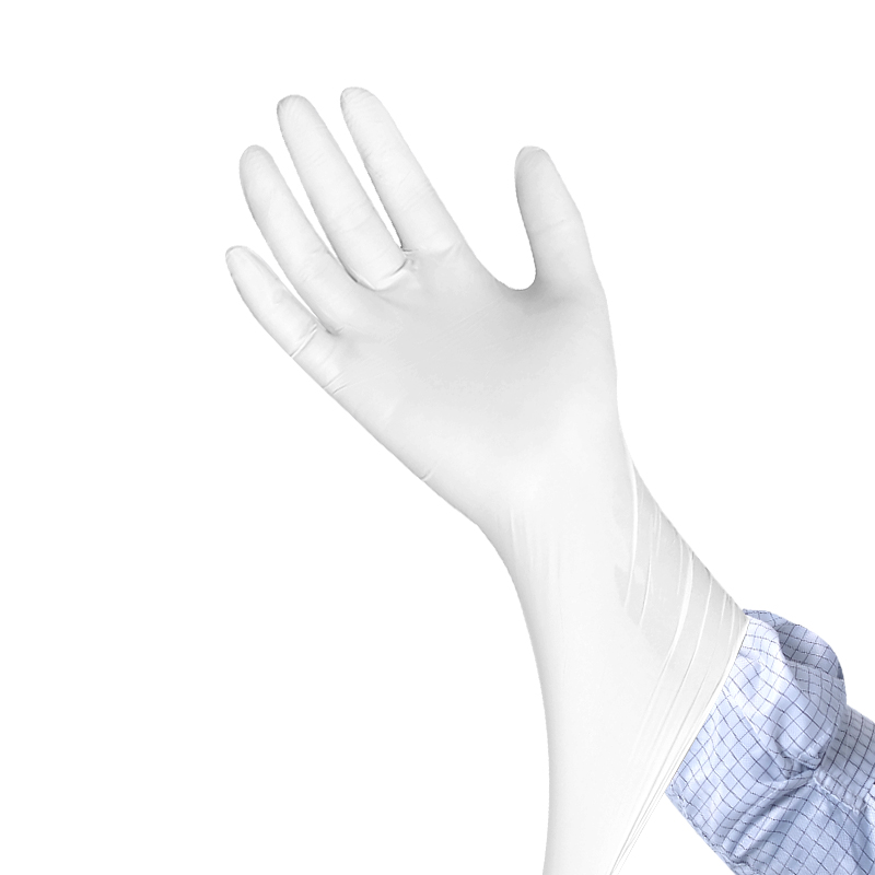 GN5 9-level white nitrile gloves