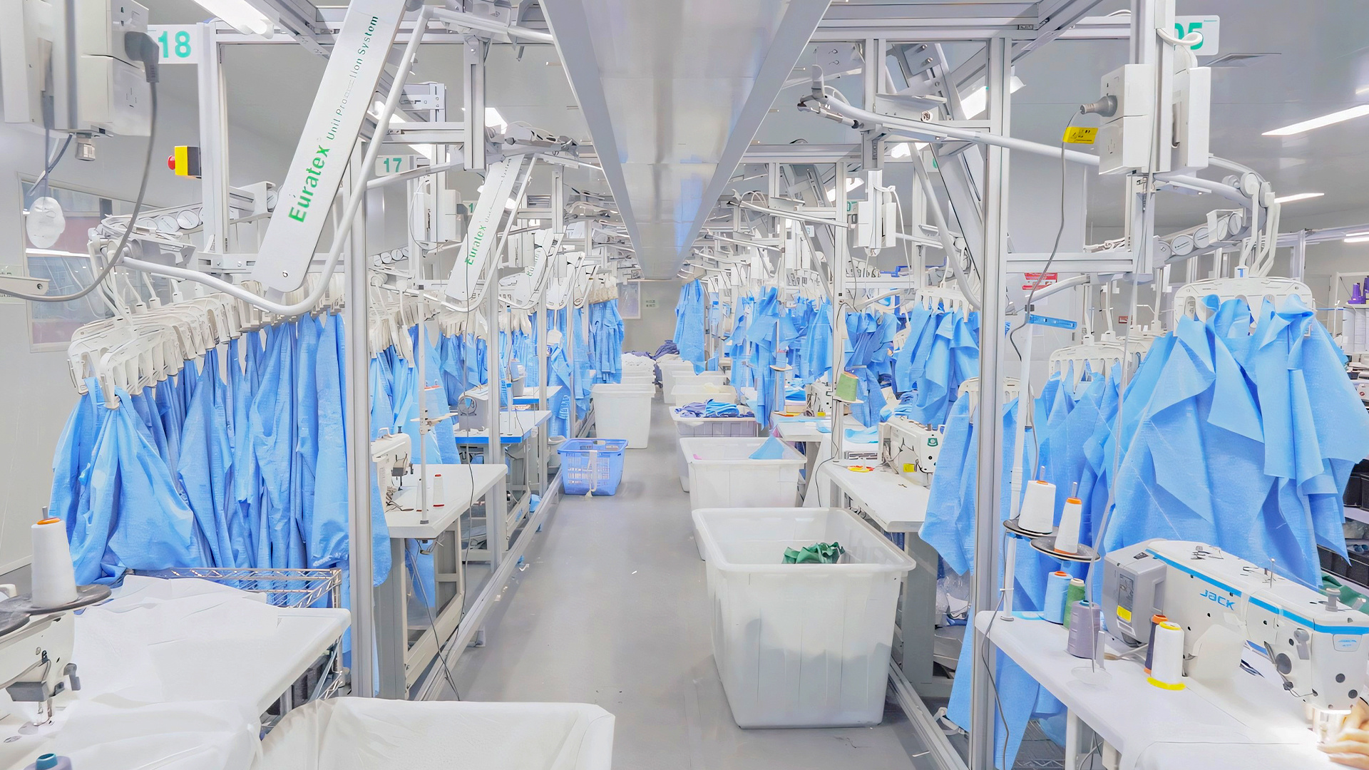 ESD Cleanroom Apperal Production Workshop