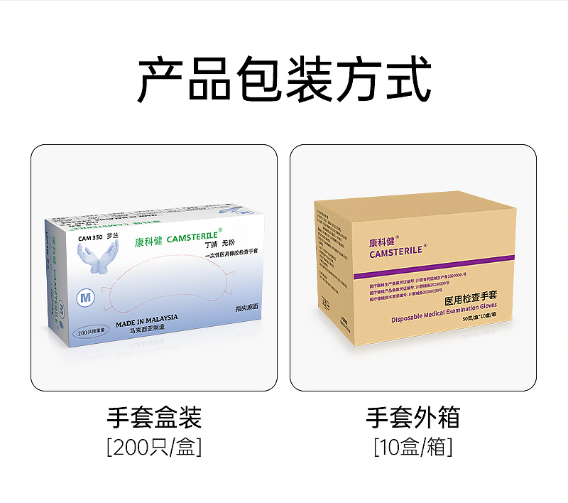 Disposable Medical Rubber Examination Gloves Roland 350
