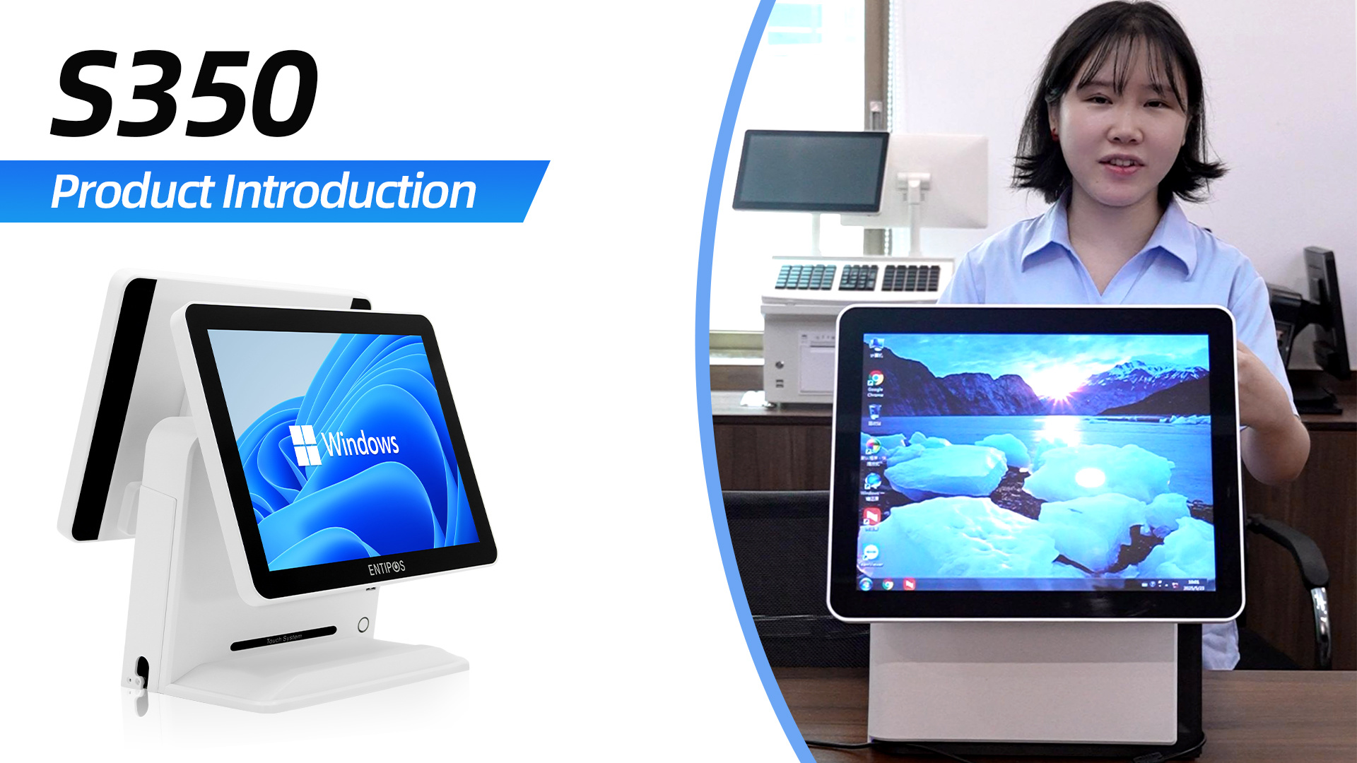 C-series dual screen POS cash register