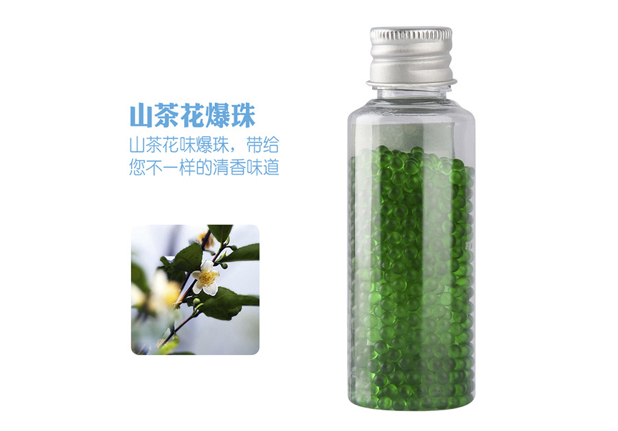 Camellia flower flavored cigarette beads