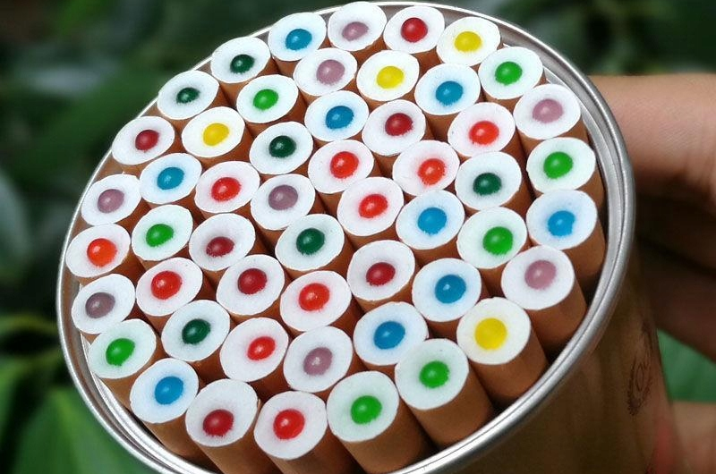 Cigarette with popping beads series