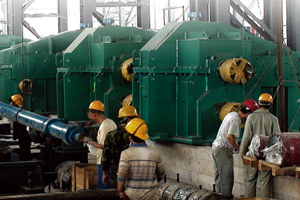 Gearbox at the customer site