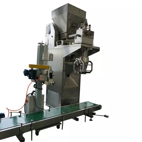 Domestic Project of 25kg Chemical Fertilizer Powder Semi Auto Horizontal Screw Bagging Packing Machine