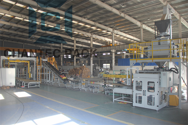 AUTOMATIC BIG BAG 10-50KGS PACKING MACHINE WITH PALLETIZER LINE