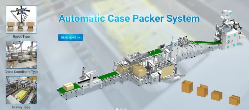 automatic pouch bag case packer