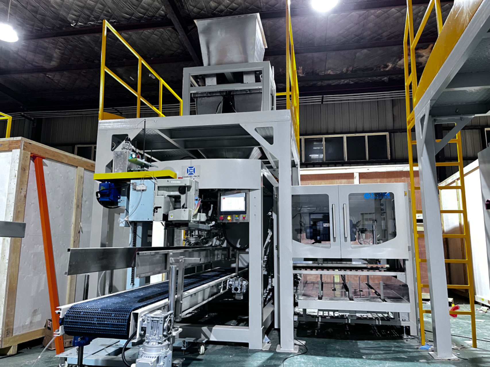 Automatic 5-50kg Packing Bagging and Palletizing Machine