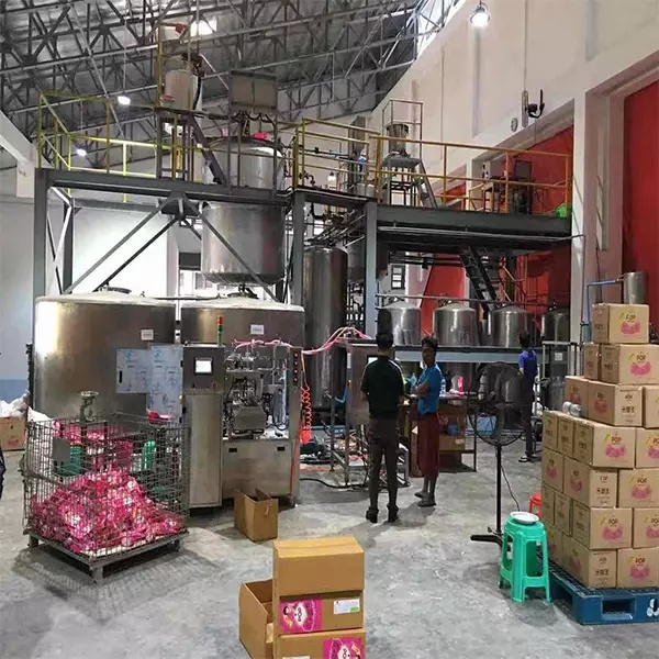 Myanmar project of softener laundry liquid rotary doypack stand up pouch bag packing machine