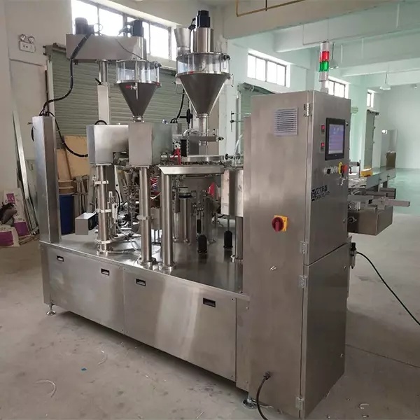 Domestic project of wheat flour powder rotary premade gusset pouch bag packaging filling machine