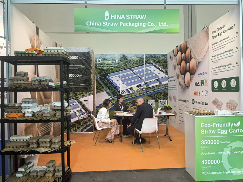 China Straw Packaging Co., Ltd. Showcases Innovative Straw-Based Egg Cartons at FIERAVICOLA 2025, Garnering Global Interest