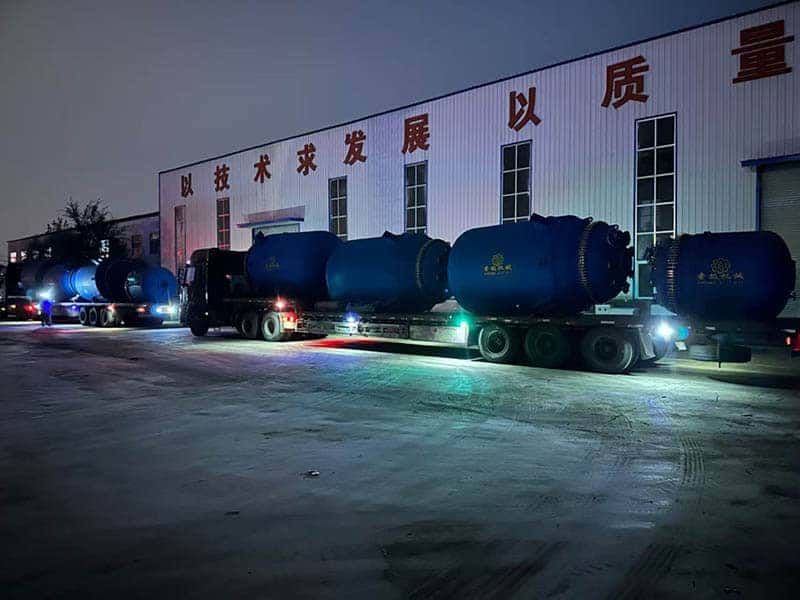 F8000L type glass lined chemical storage tank