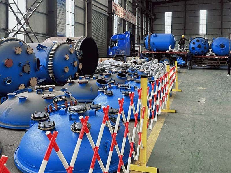K2000L type vertical glass lined storage tank for hydrochloric acid
