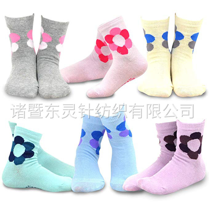 東靈 女童棉質(zhì)基本款船襪，6 雙裝