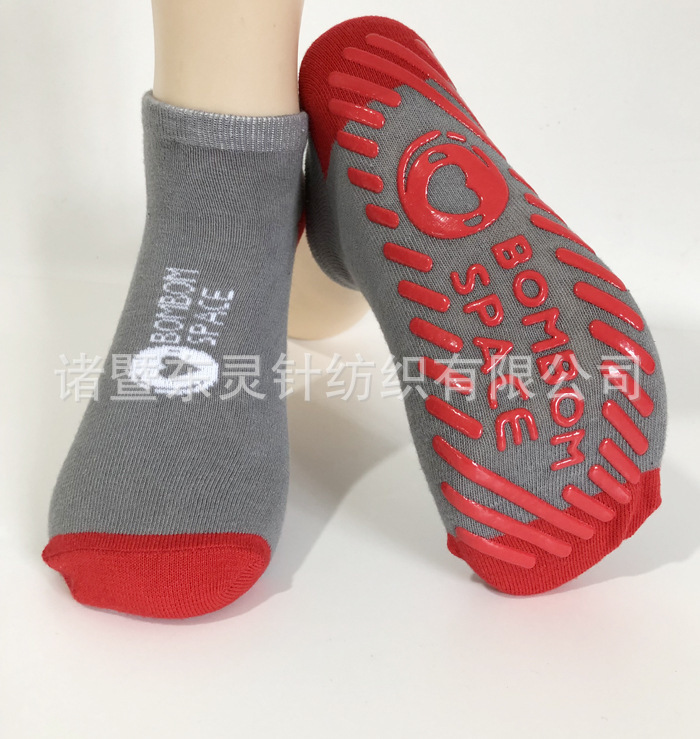 蹦床運(yùn)動(dòng)襪親子瑜伽襪按摩硅膠防滑襪