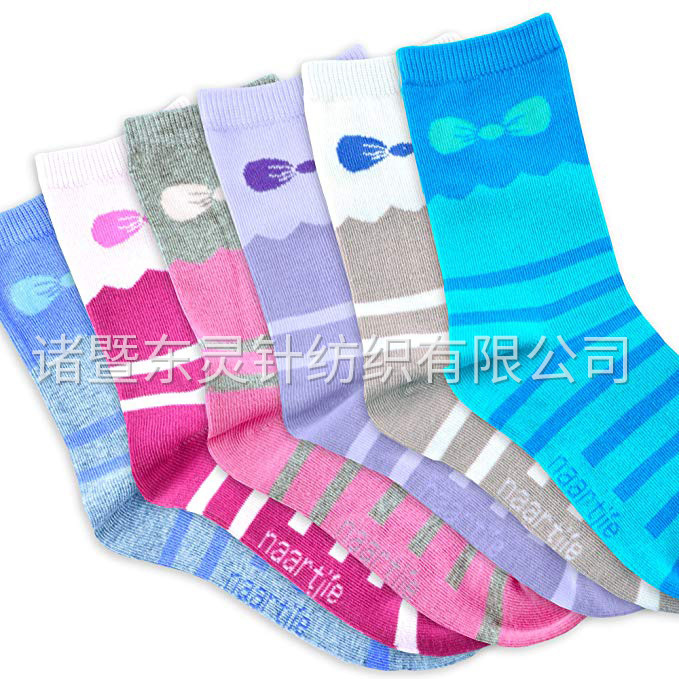 東靈 女童棉質(zhì)基本款船襪，6 雙裝