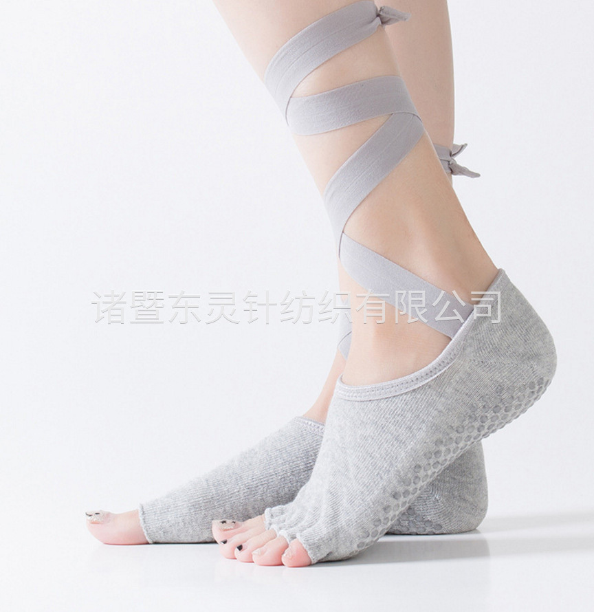 瑜伽襪露趾襪硅膠防滑純棉透氣吸汗運動襪