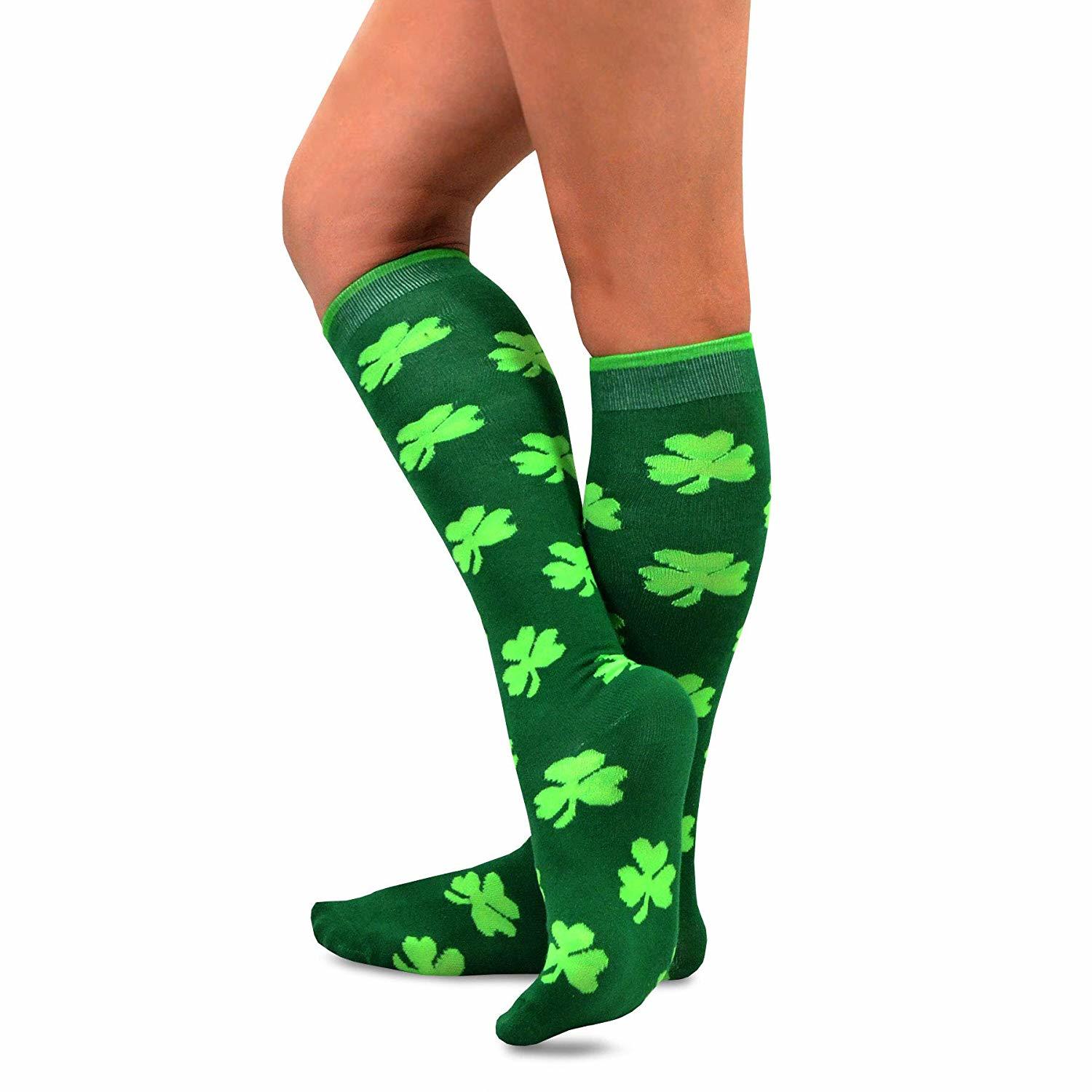 東靈 St. Patricks Day 棉質(zhì)及膝襪 3 雙裝