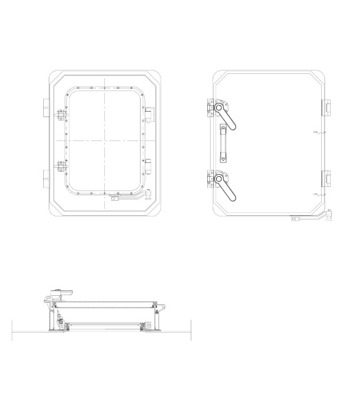 Electromagnetic shielding window, with shield cover 