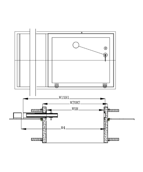 Fireproof service window