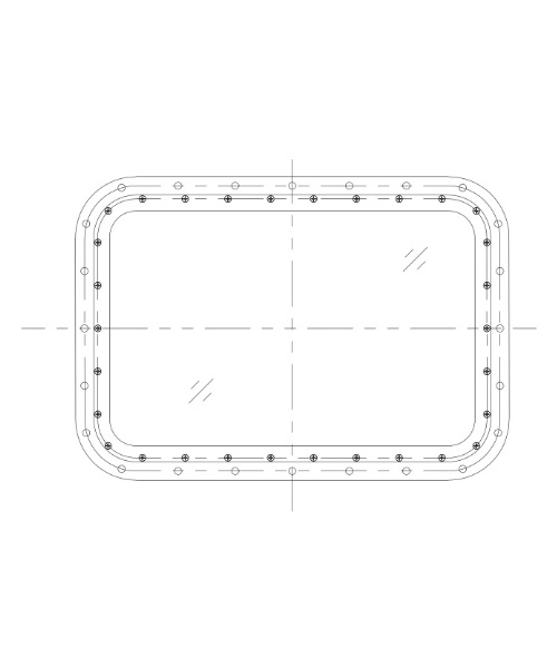 Electromagnetic shielding window 