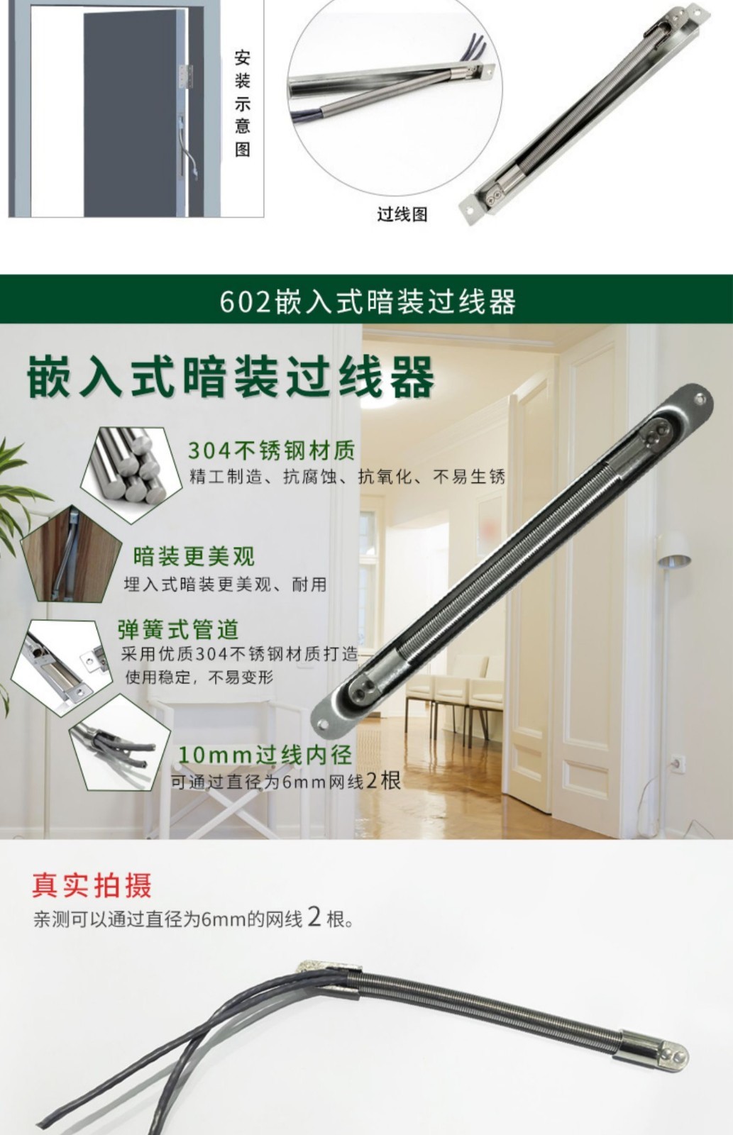 wire pass tool with slot for swing door swing window project