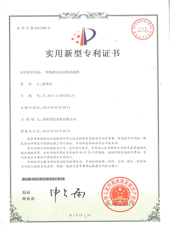 Patent Certificates