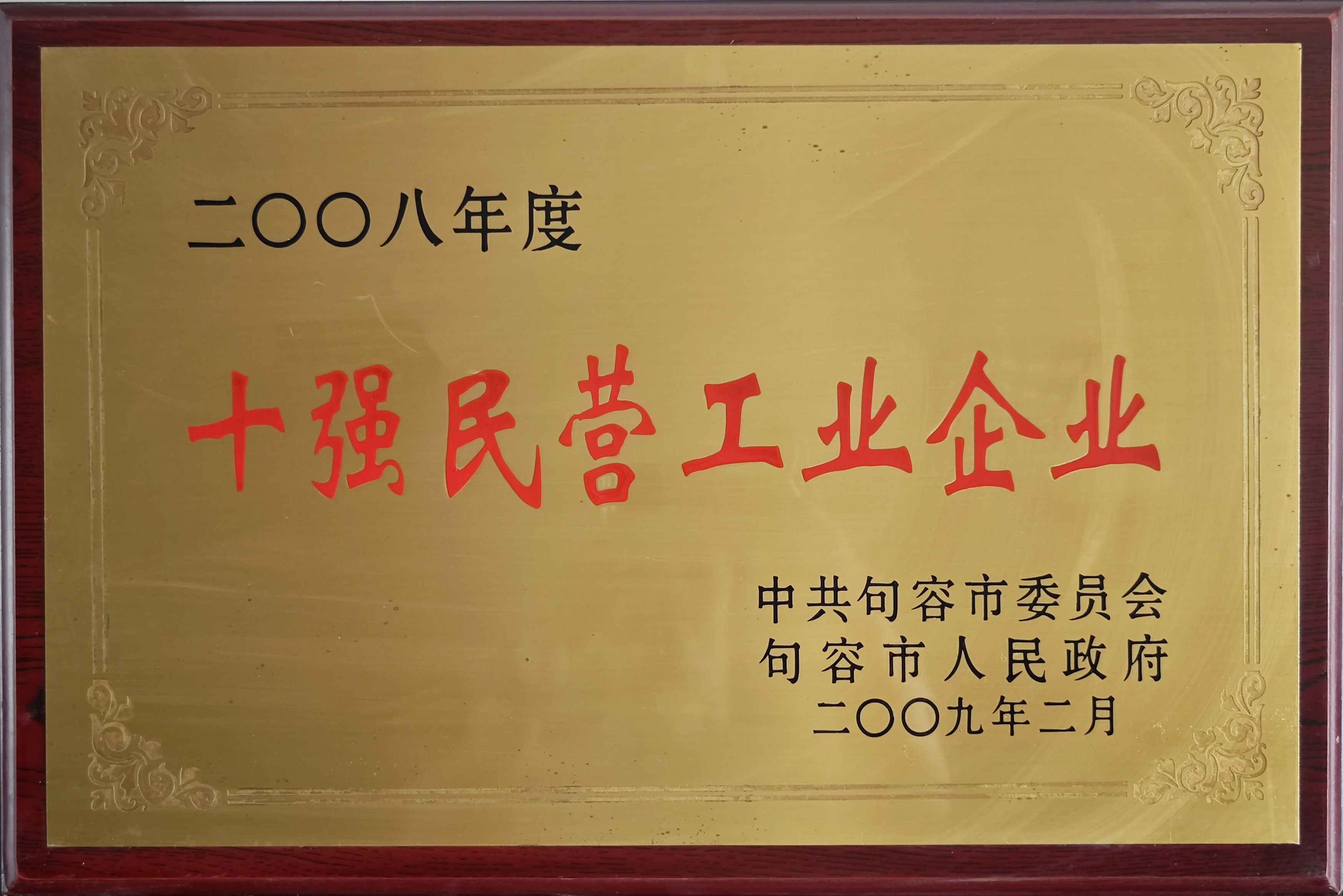 十強民營工業(yè)企業(yè)2008