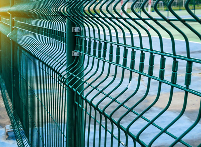 Metal fence mesh