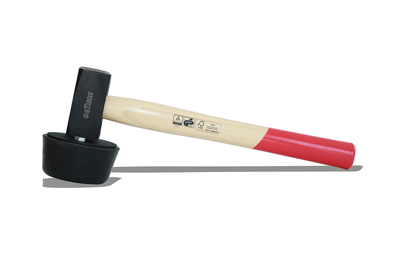 PAVER'S HAMMER, ROUND RUBBER HWAD