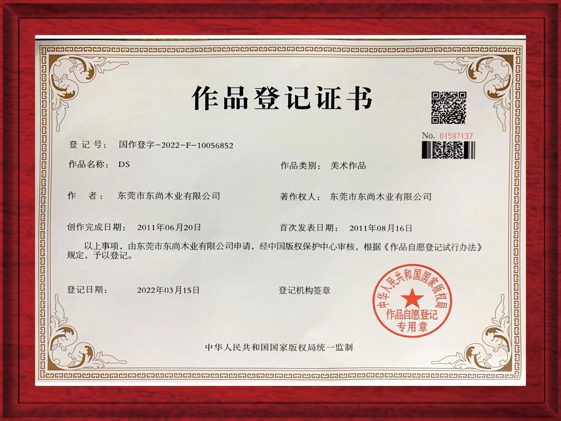 DS Works registration certificate